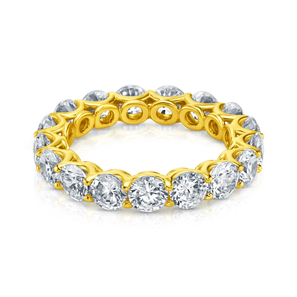 4MM ROUND ETERNITY RING, GOLD
