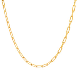 THIN PAPERCLIP CHAIN GOLD