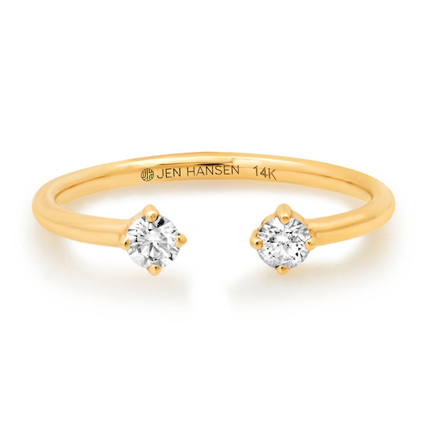COME TOGETHER DIAMOND RING, 14kt GOLD