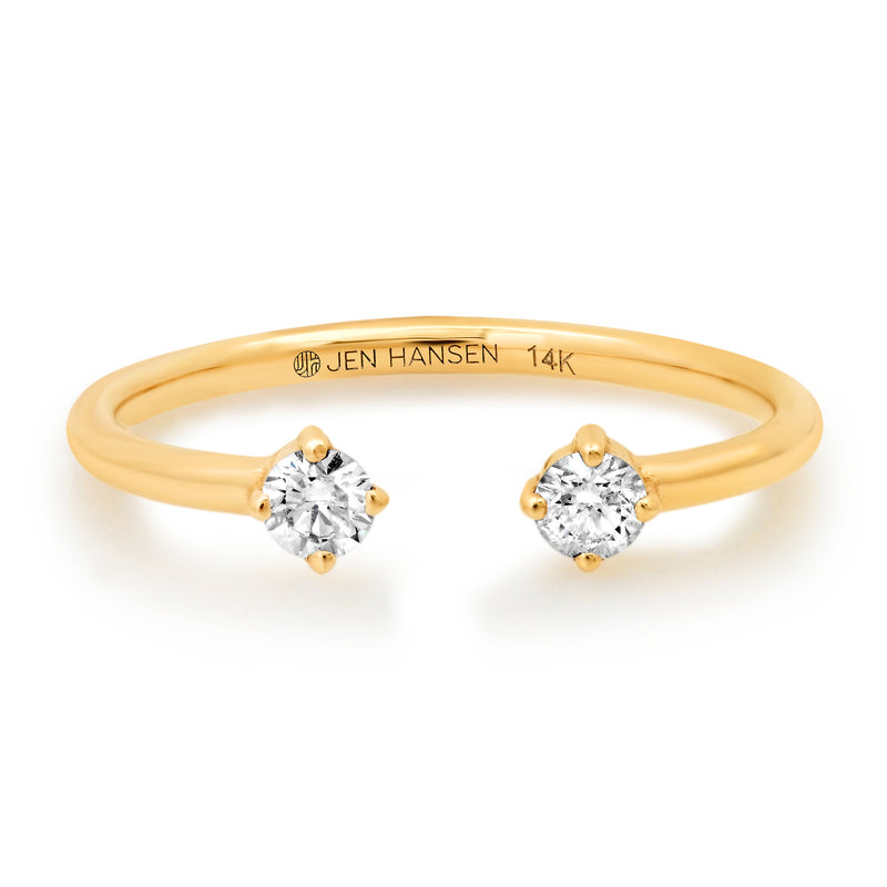 COME TOGETHER DIAMOND RING, 14kt GOLD