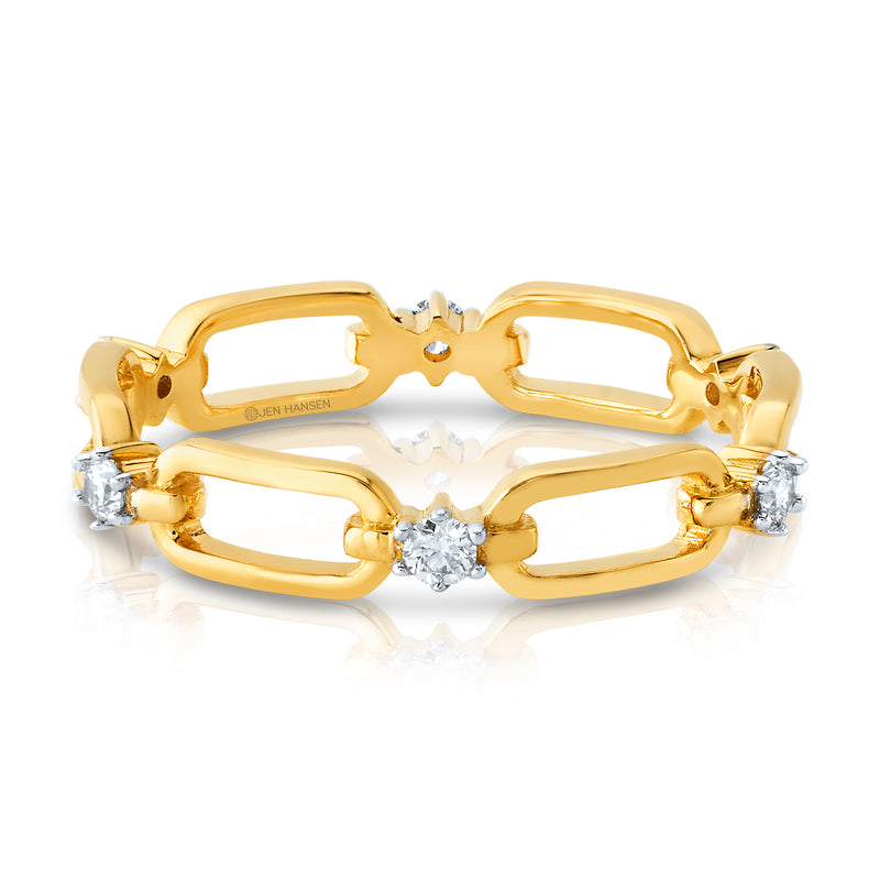 Adore Diamond Studded Ring, 14kt Gold
