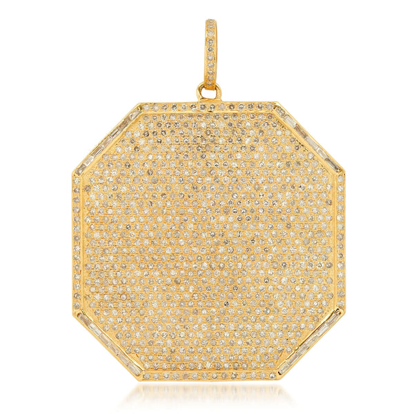 DEFEND 8 SIDED PENDANT, GOLD