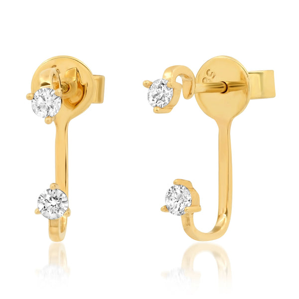 DELIGHTFUL EAR JACKET, GOLD JEN HANSEN