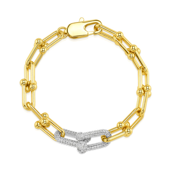 HARDWARE LINK BRACELET, GOLD BR