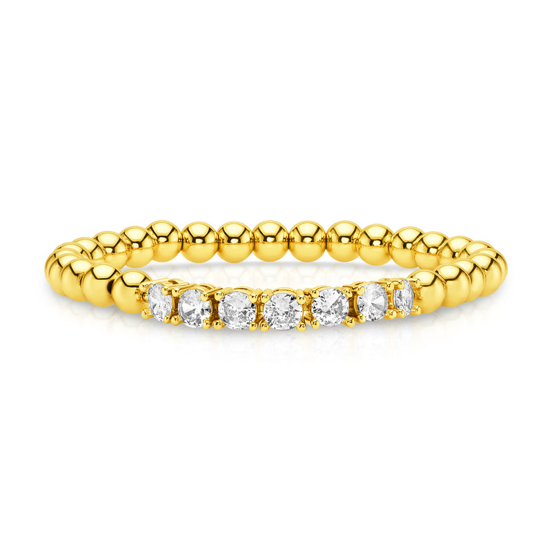 EMBOLDENED STRETCH BRACELET, GOLD