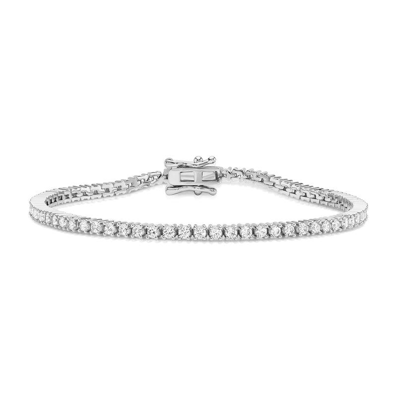 2MM TENNIS BRACLET, SILVER BR 7"