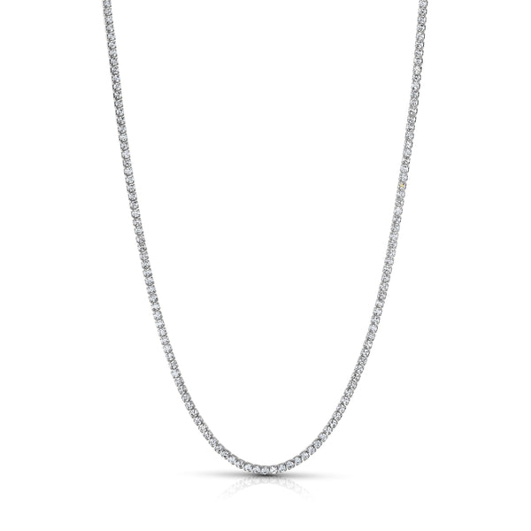 DAINTY TENNIS NECKLACE, SILVER
