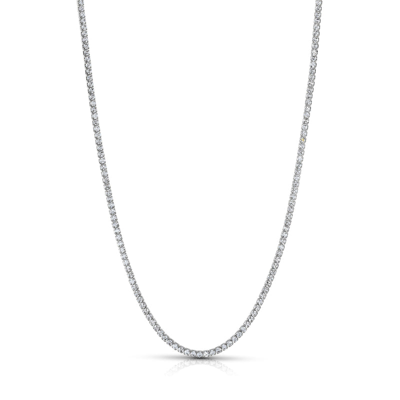 DAINTY TENNIS NECKLACE, SILVER