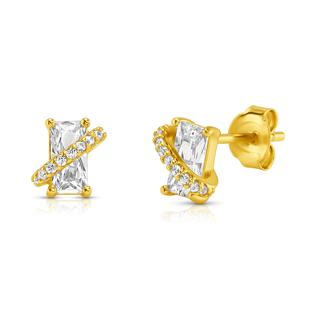 SATURN STUD EARRINGS, GOLD – JEN HANSEN