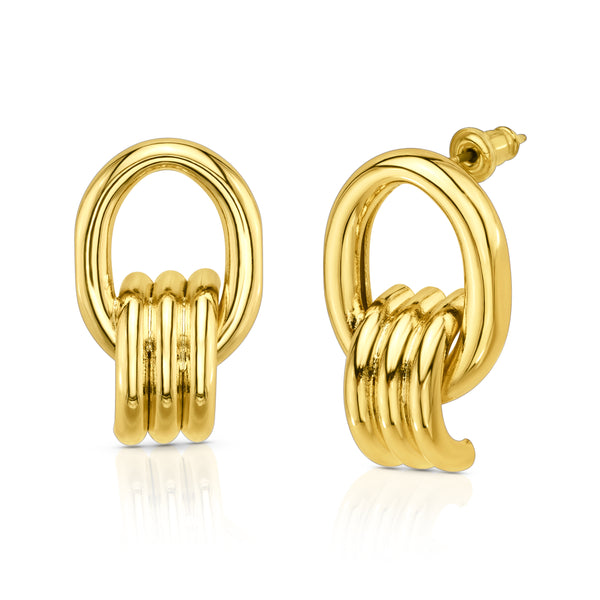 PARADOX EARRINGS, GOLD BR