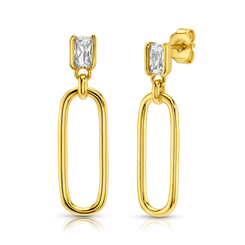 JOURNEY DROP EARRINGS, GOLD