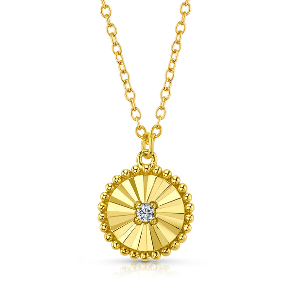 EXPLODING STAR CHARM NECKLACE, GOLD