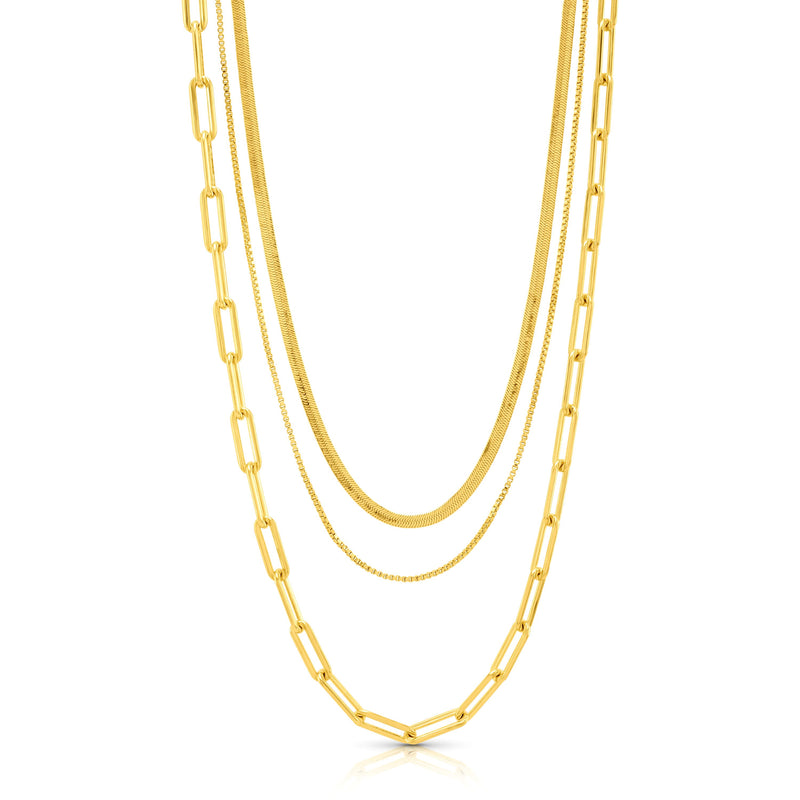LAYERED LUXE LAYER NECKLACE, GOLD – JEN HANSEN - Main Image