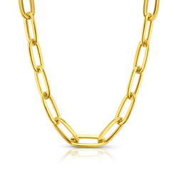 JUMBO LINK GOLD CHAIN, GOLD