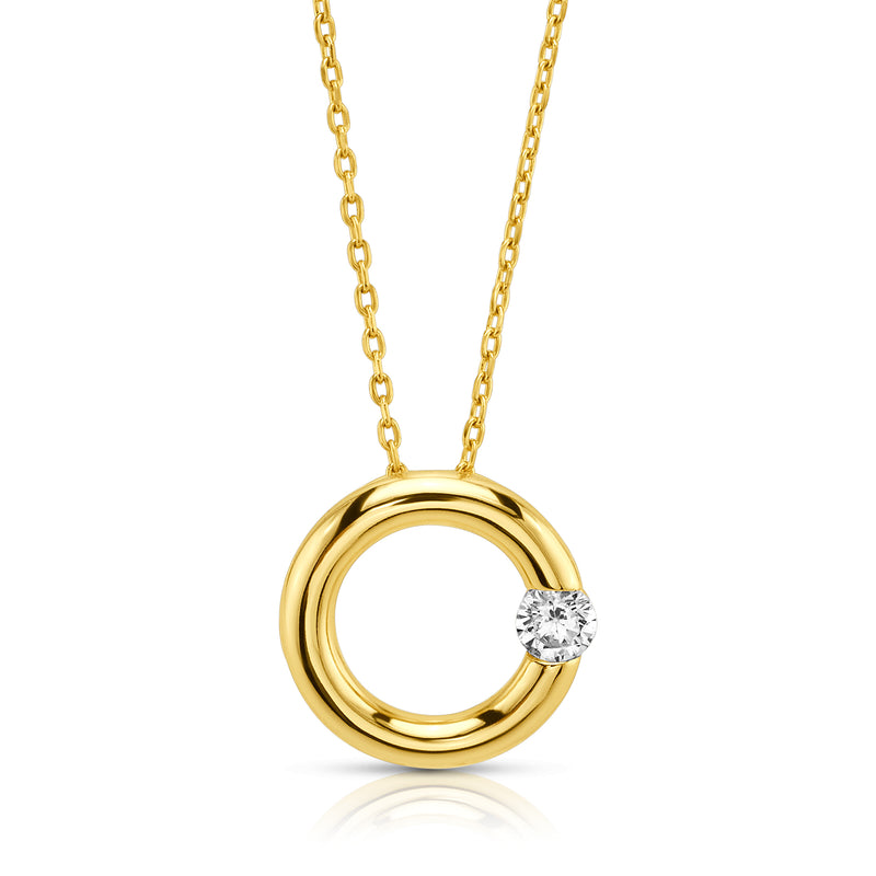 PORTAL PENDANT NECKLACE, GOLD
