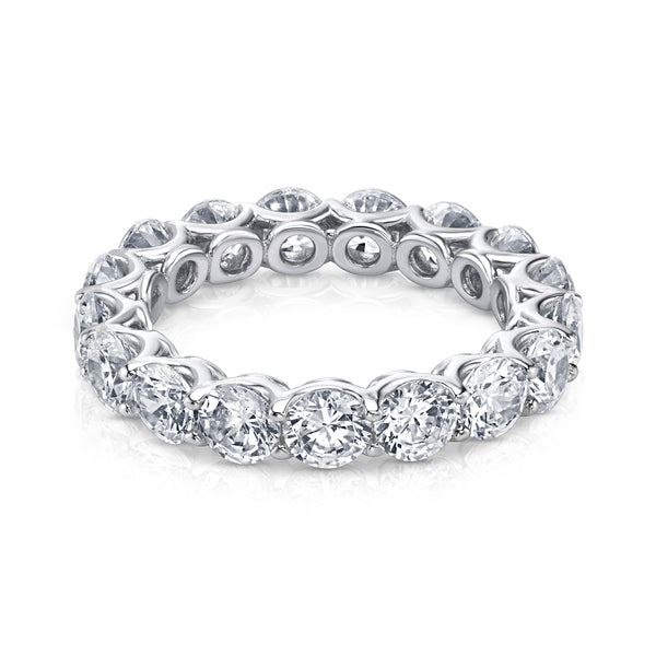 4MM ROUND ETERNITY RING, SILVER