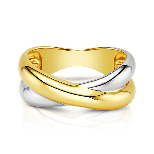 CROSSOVER RING, GOLD