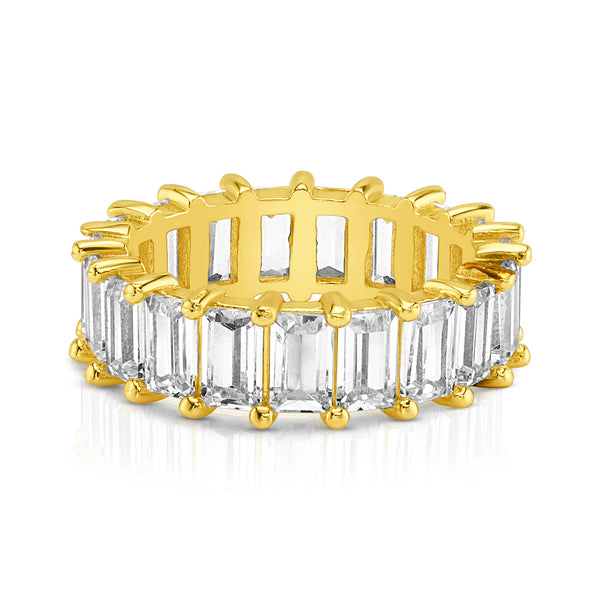ETERNAL EMERALD CUT RING, GOLD