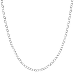 Tiny Cuban Link Chain, Silver