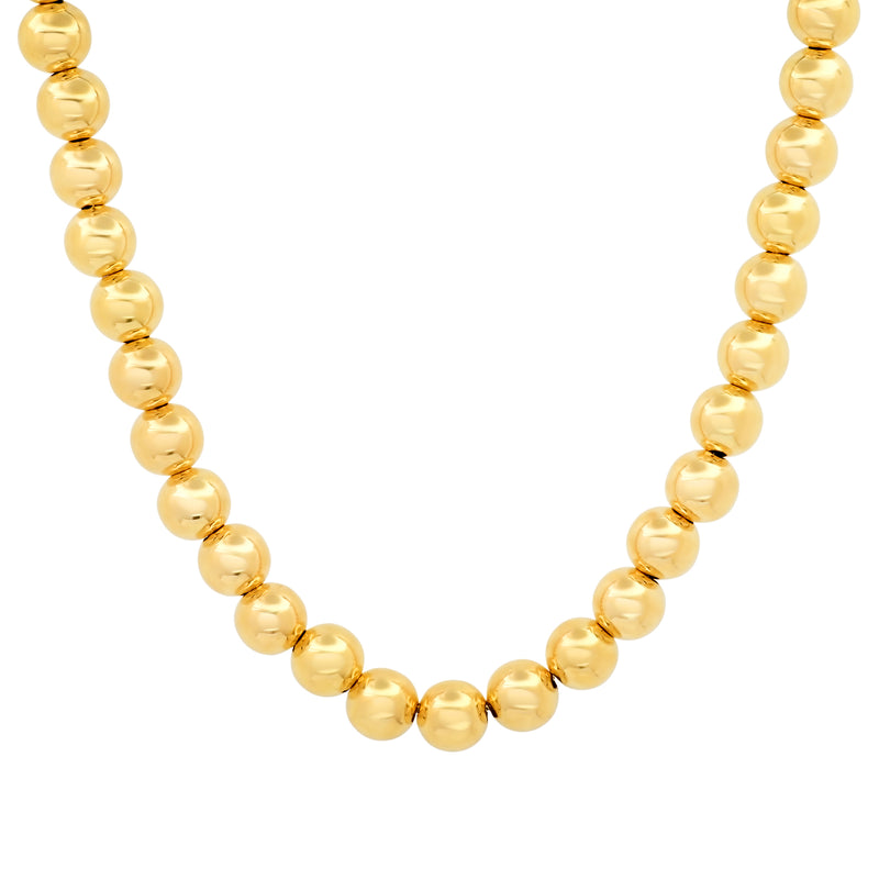 LARGE BALL NECKLACE, 14kt GOLD