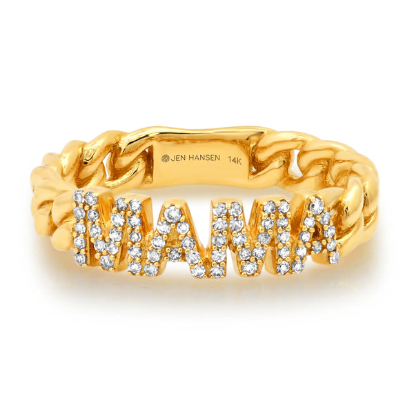 MAMA DIAMOND RING, 14kt GOLD