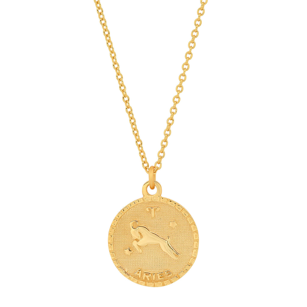 Zodiac deals medallion necklace