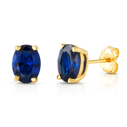 SOLITAIRE OVAL STUD BLUE, GOAL