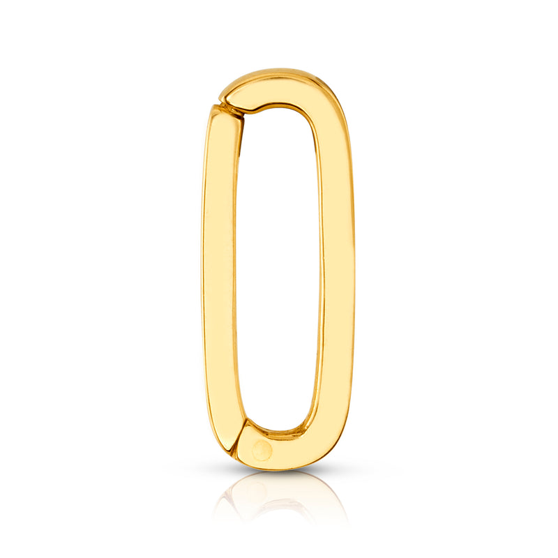 LONG PAPERCLIP CONNECTOR, 14kt GOLD