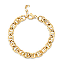 Gold horsebit bracelet, 14kt gold