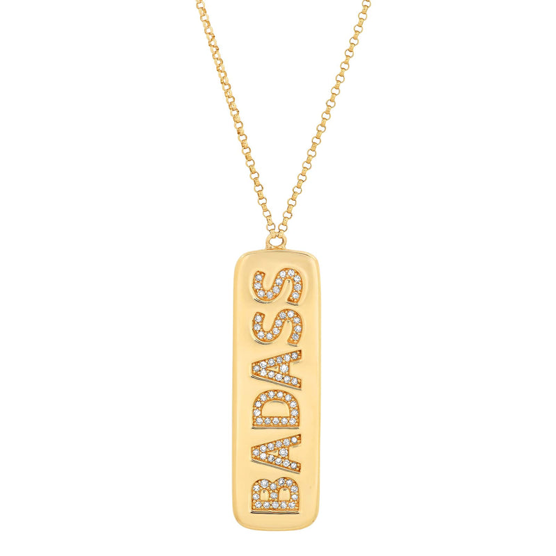 BADASS TAG NECKLACE