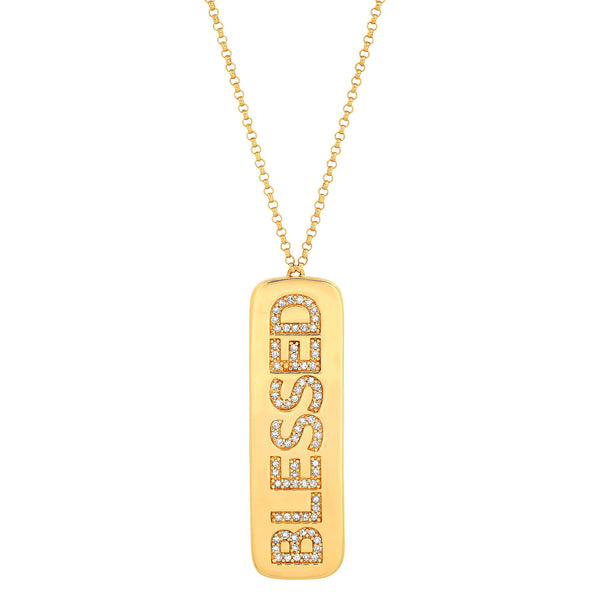 BLESSED TAG NECKLACE