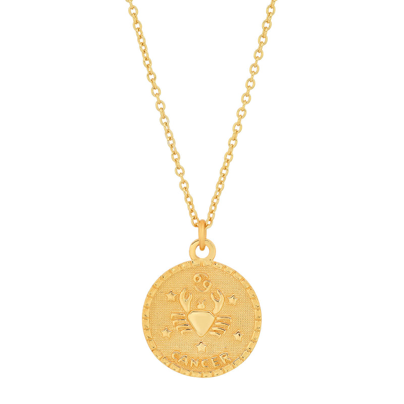 Gold Cancer Zodiac Necklace | Scream Pretty | Wolf & Badger