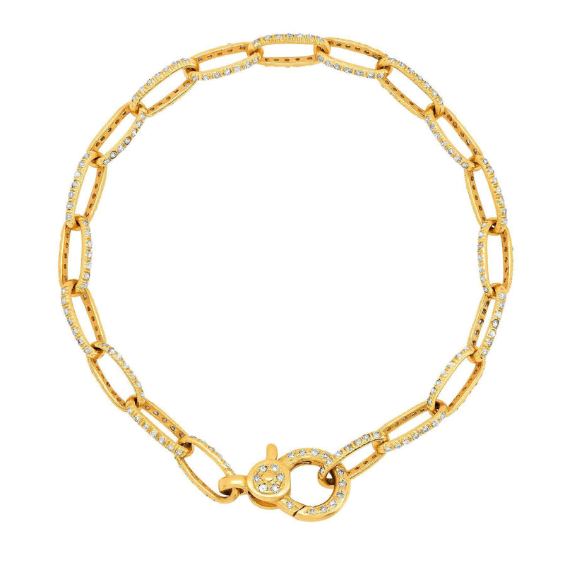 2.00CT Round Diamond Line Tennis Bracelet 14K Yellow Gold - Once Upon A  Diamond