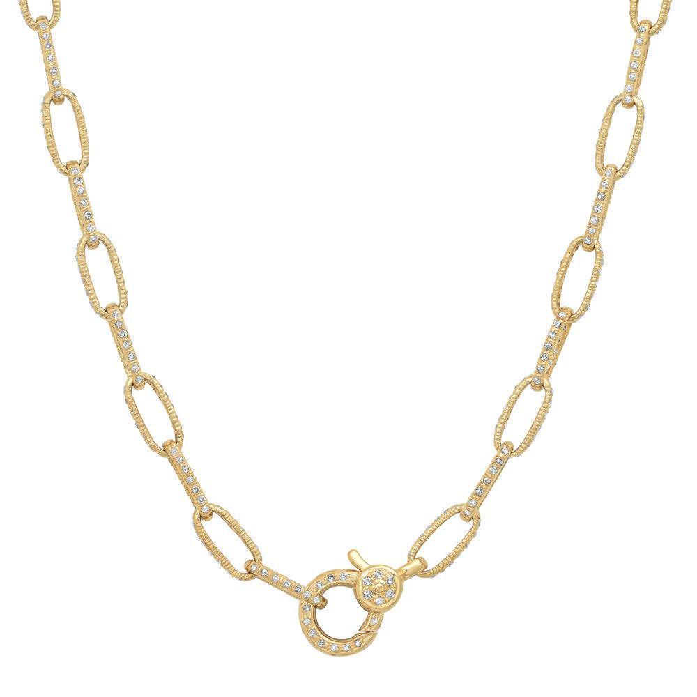 DIAMOND ENCRUSTED CHAIN, GOLD, 18" – JEN HANSEN1