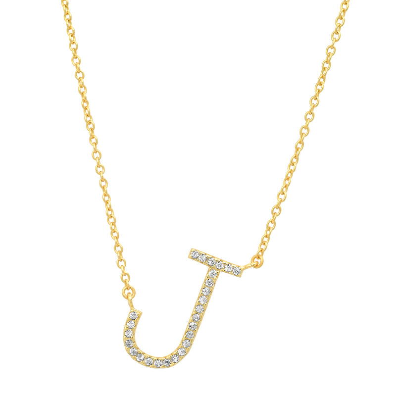 INITIAL NECKLACE, GOLD