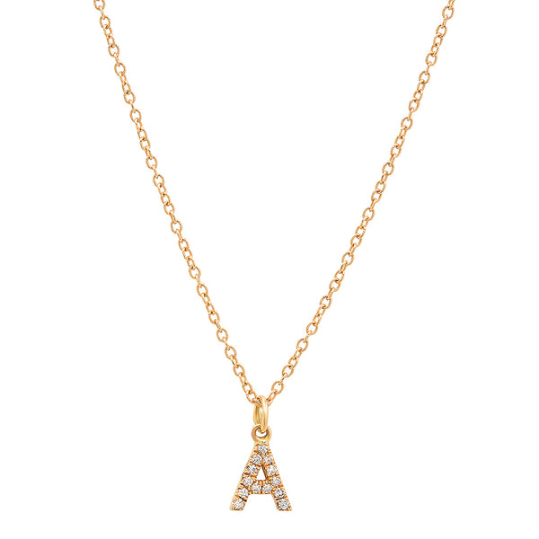 INITIAL LETTER NECKLACE, GOLD