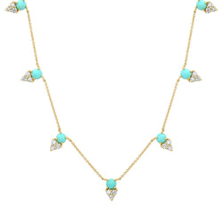 Tribute Necklace, Gold, Turquoise.jpg