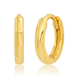 EXTRA SMALL SOLID HOOPS, GOLD
